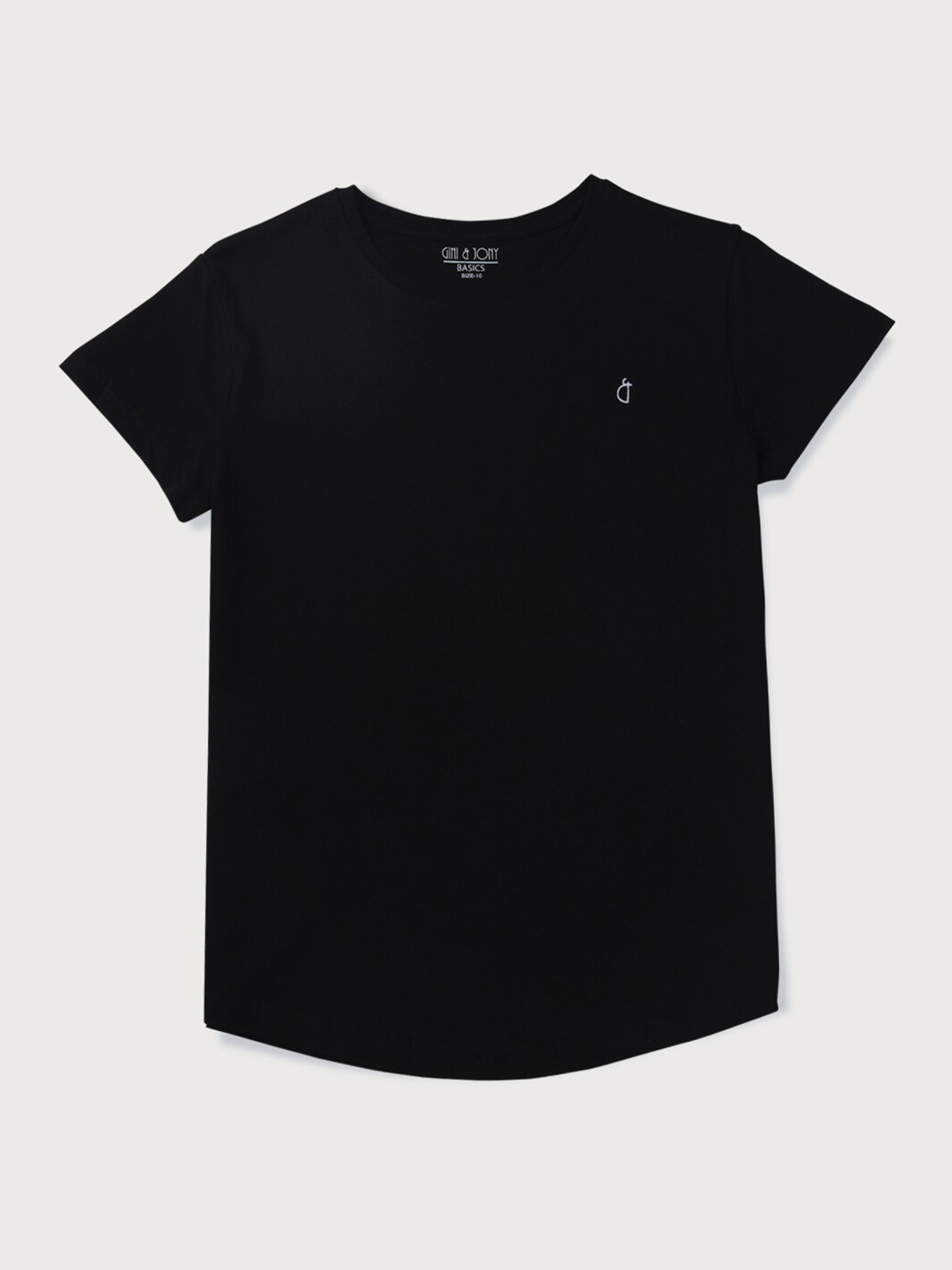 

Gini And Jony Girls Cotton T-shirt, Black