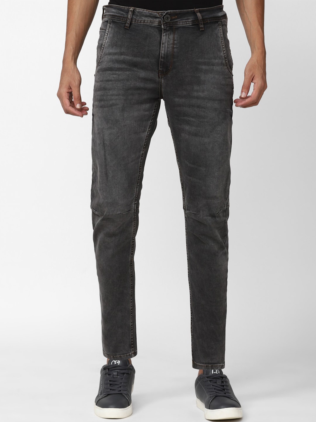 

Peter England Casuals Men Heavy Fade Regular Fit Jeans, Grey