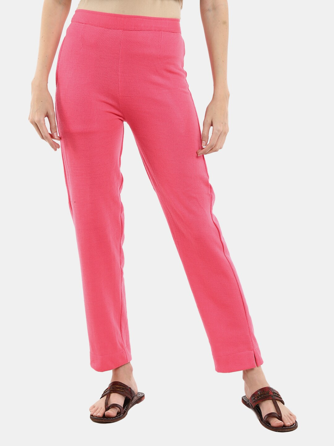 

V-Mart Women Pink Straight Fit Trouser