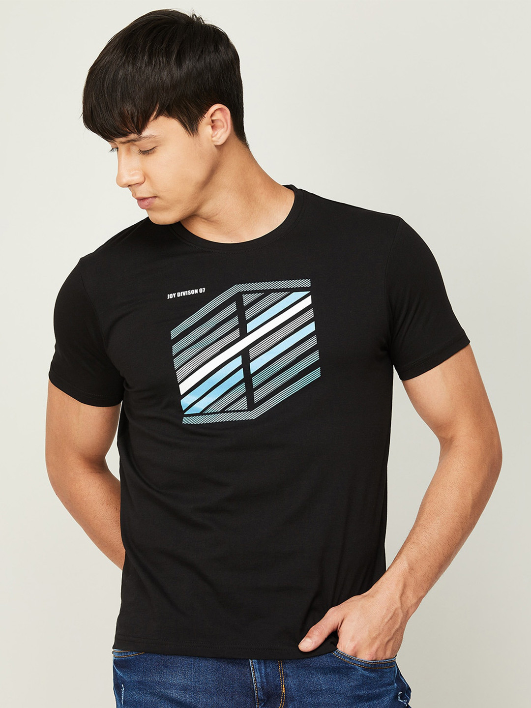 

Fame Forever by Lifestyle Men Printed Cotton T-shirt, Black