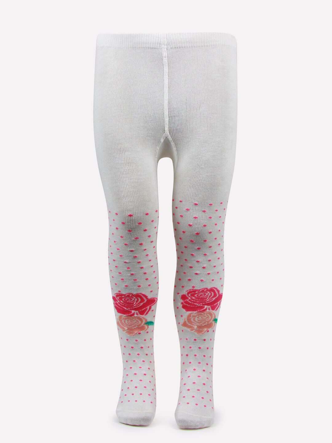 

Bonjour Girls Off-White Printed Knitted Anti-Odor Tights