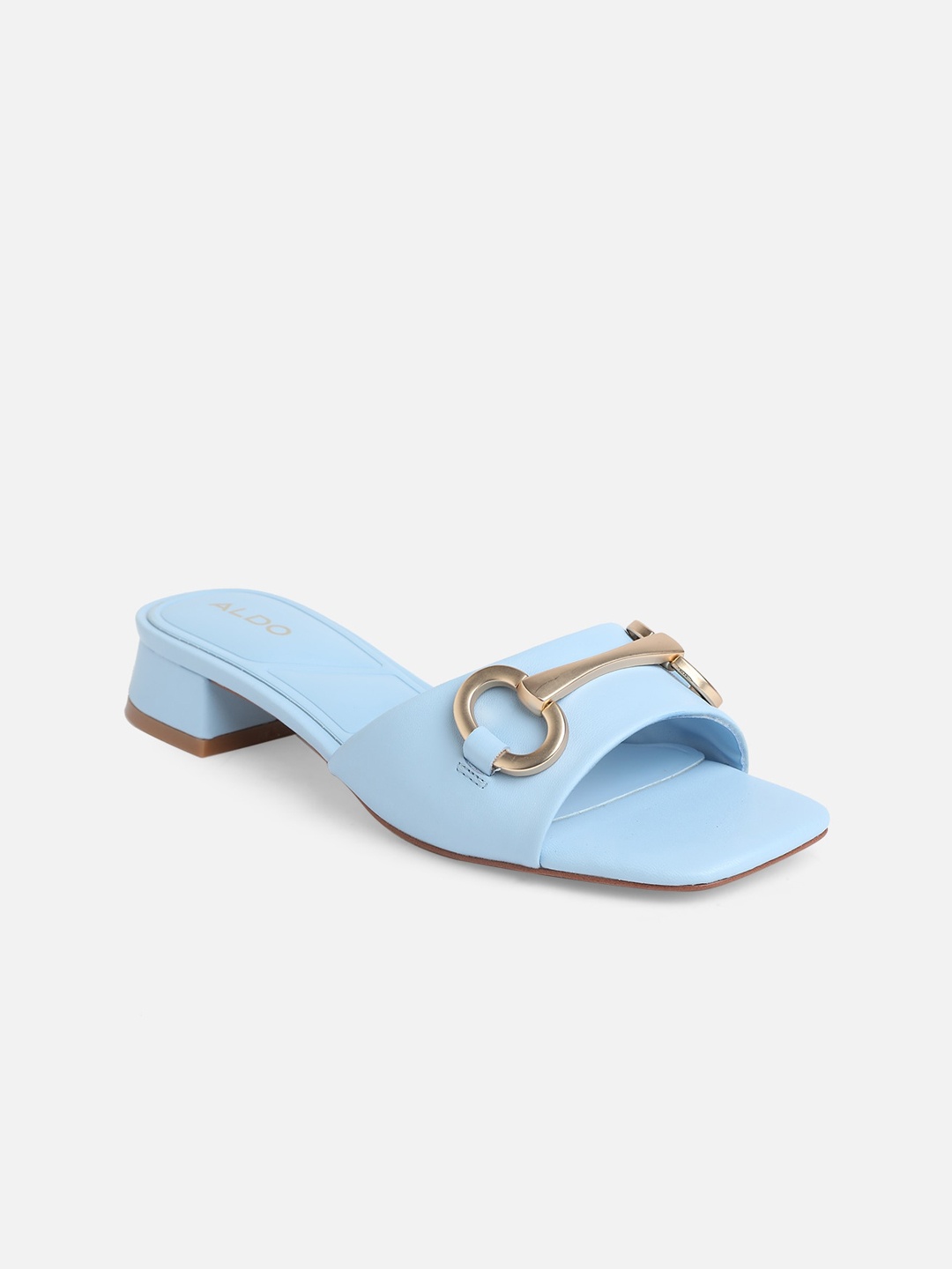 

ALDO Block Slip-On Mules Heels, Blue