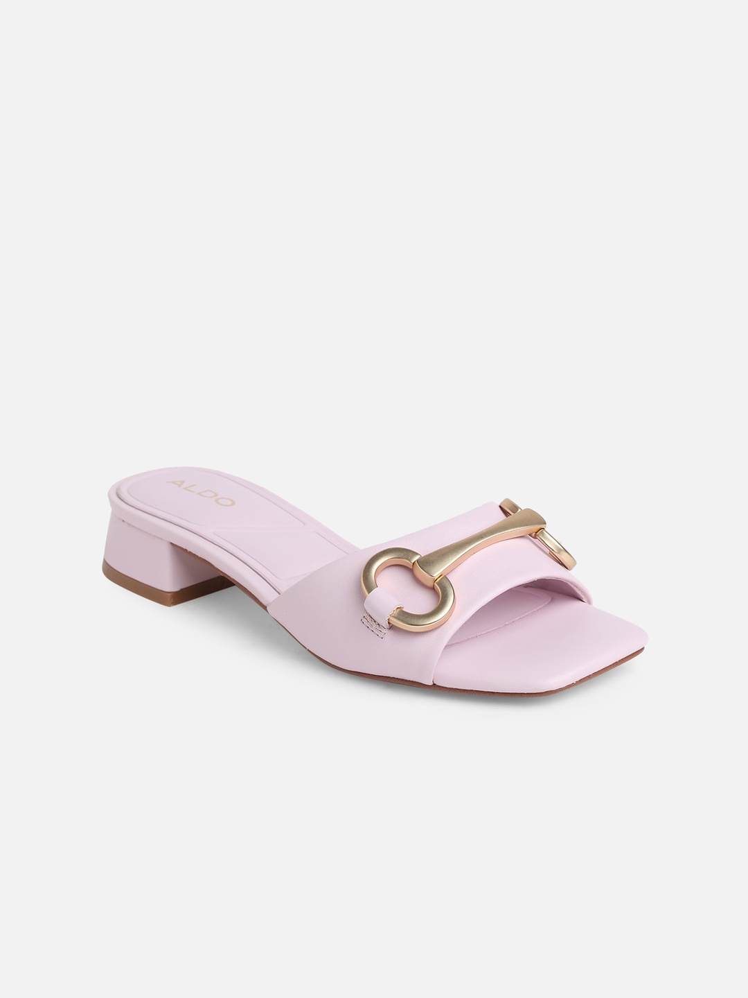 

ALDO Buckles Block Mules Heels, Pink