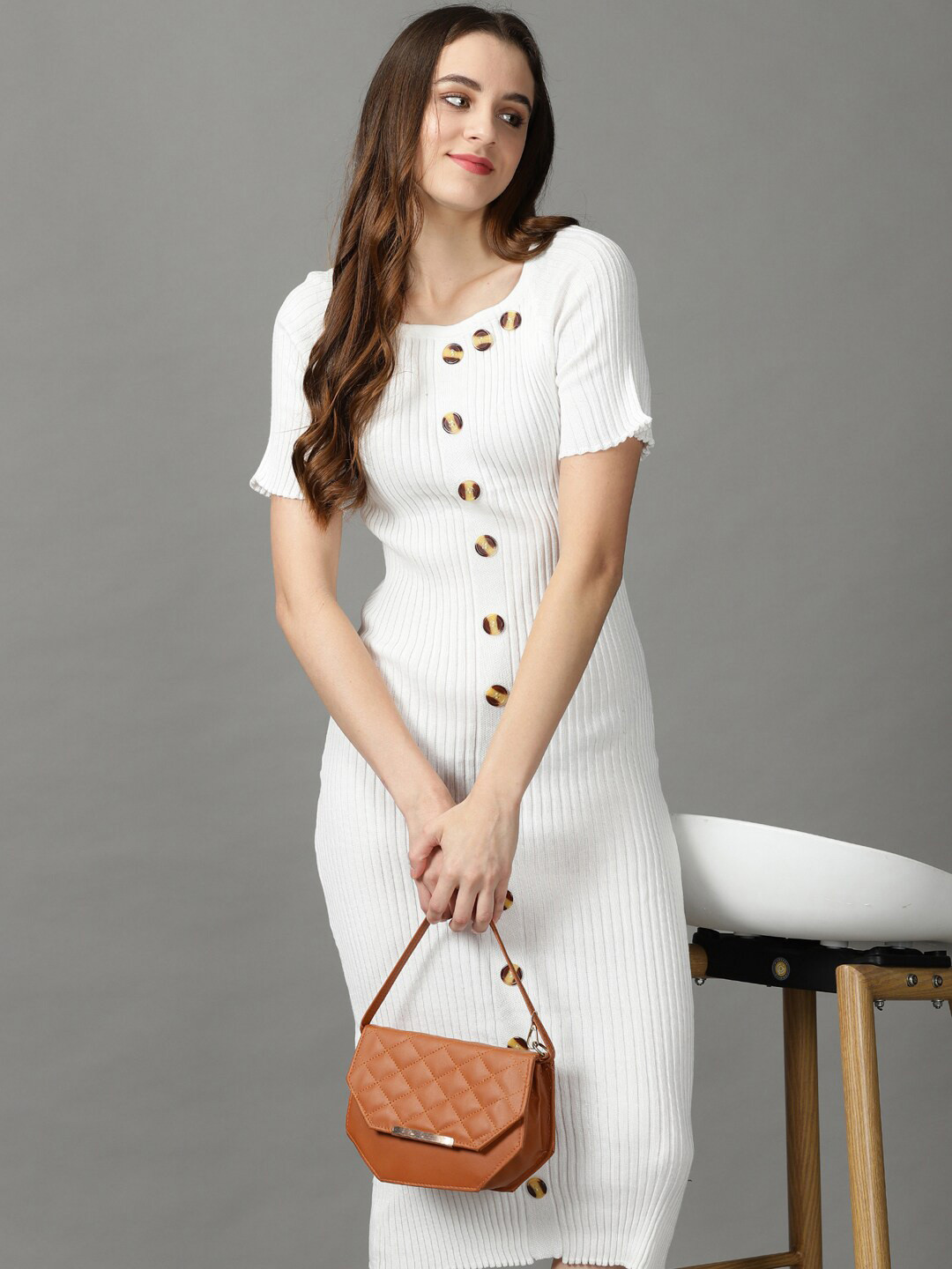 

SHOWOFF Bodycon Midi Dress, White