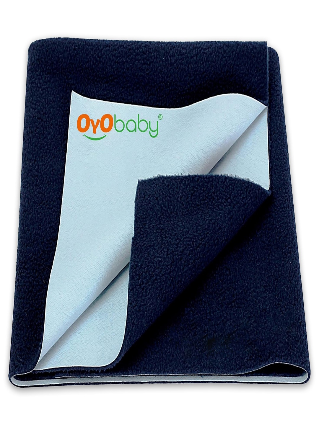 

OyO Baby Blue Waterproof & Baby Dry Sheet Polycotton Mattress Protector, Navy blue