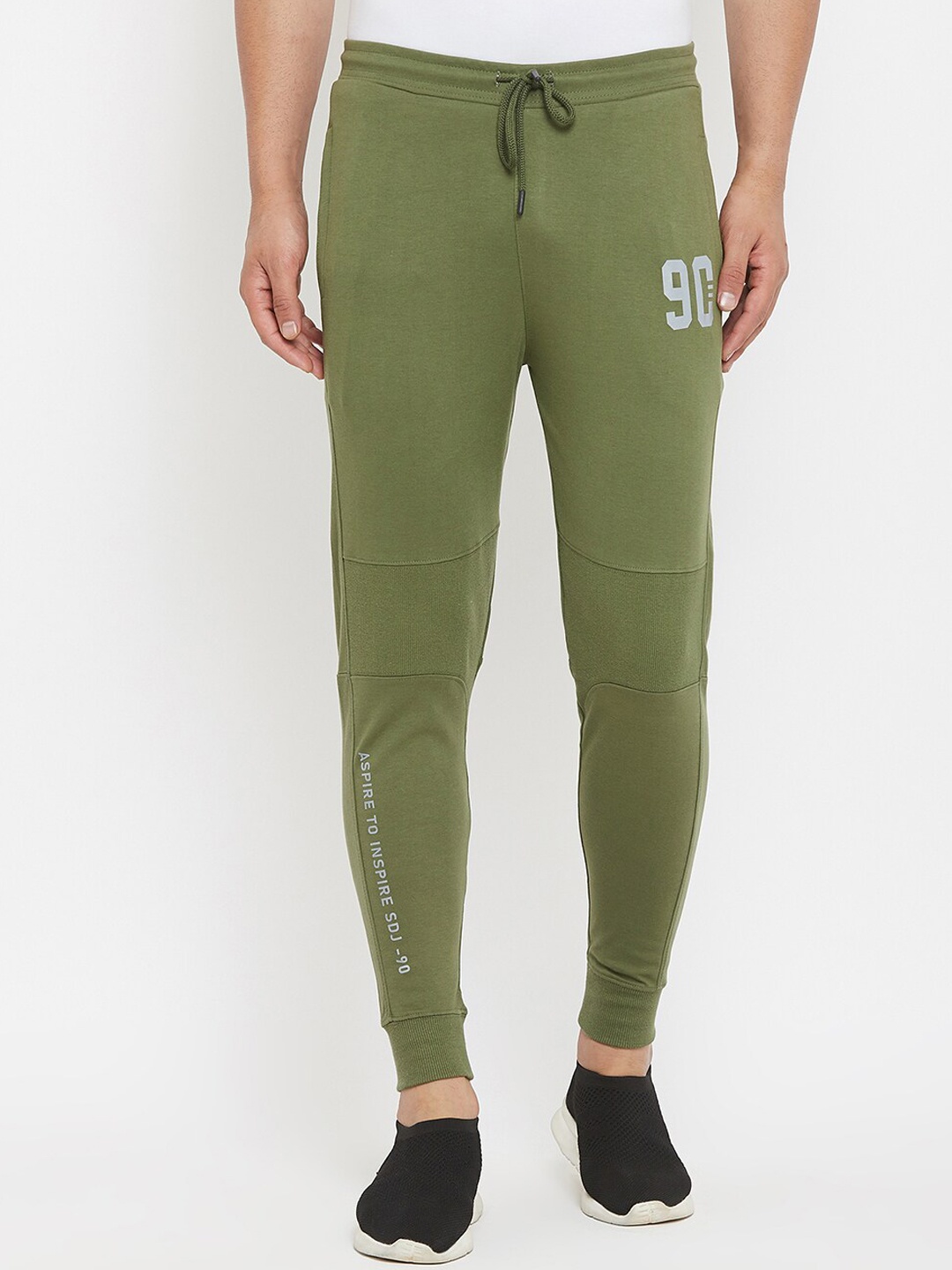 

Duke Men Cotton Slim-Fit Joggers, Green
