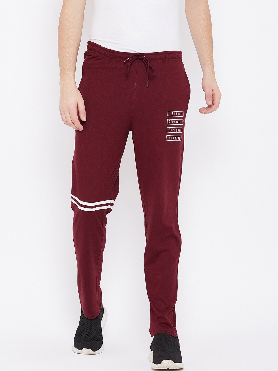 

Duke Men Cotton Track Pants, Maroon