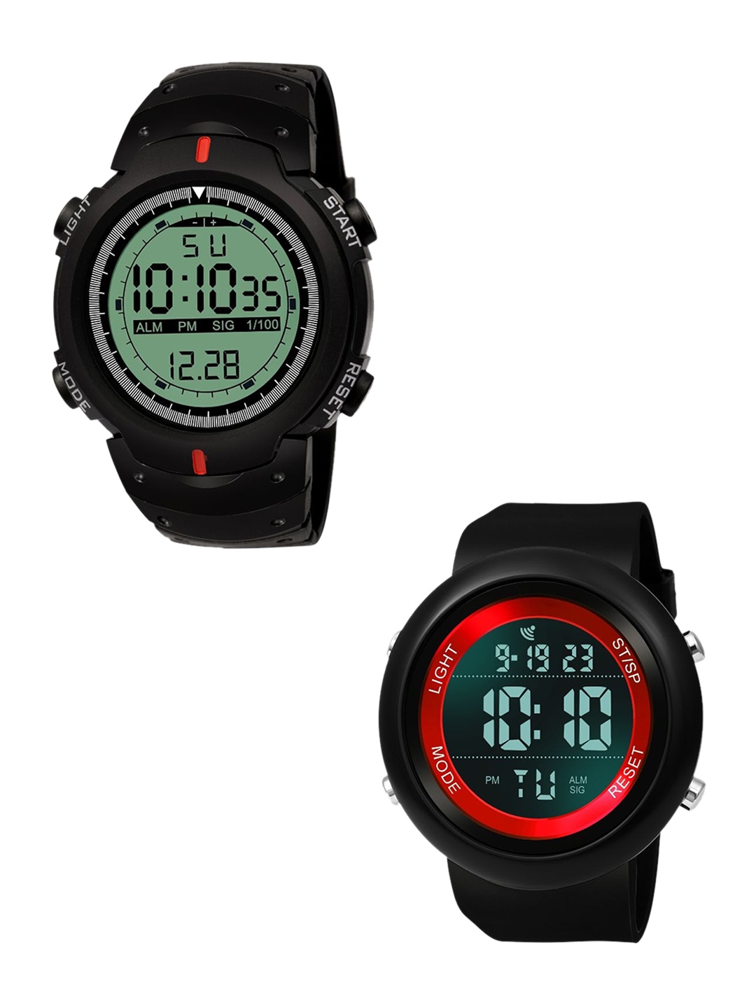

WM Boys Pack of 2 Digital Watches TSD007+TSD008, Green