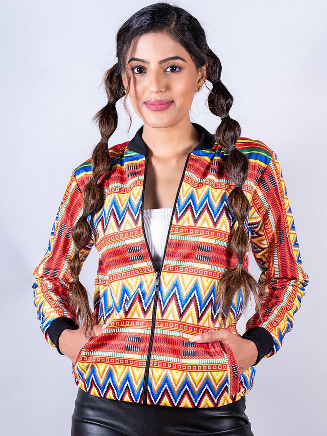 

Tistabene Women Lightweight Bomber Jacket, Red