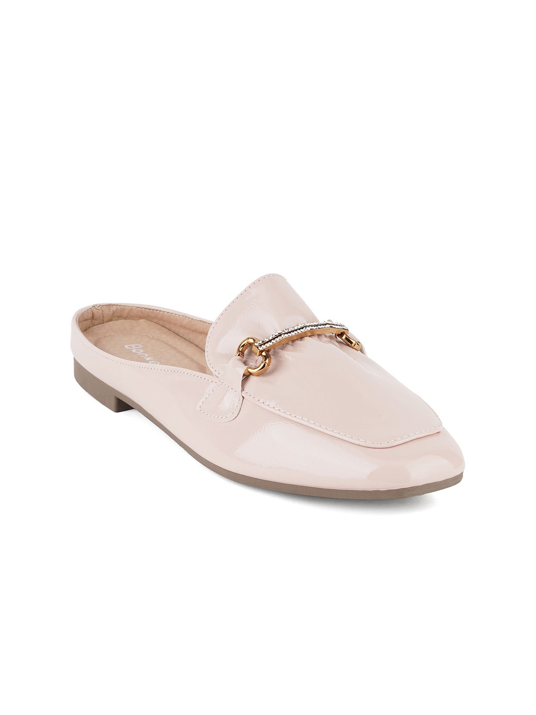 

ICONICS Women Solid Mules, Peach