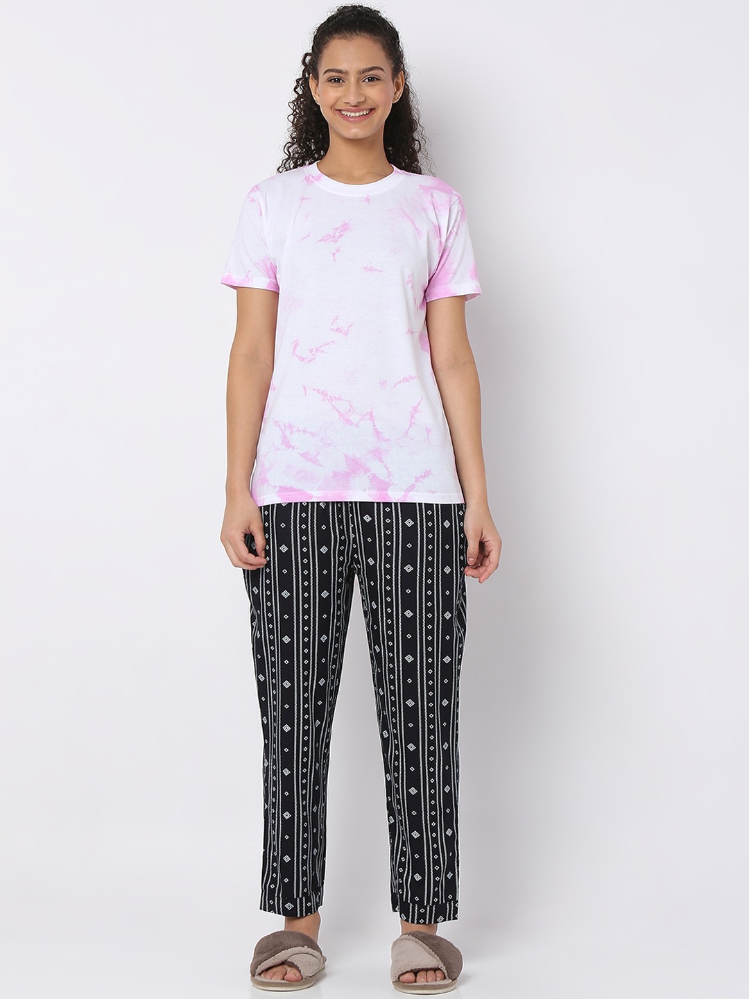 

Smarty Pants Women Printed Night suit, Lavender
