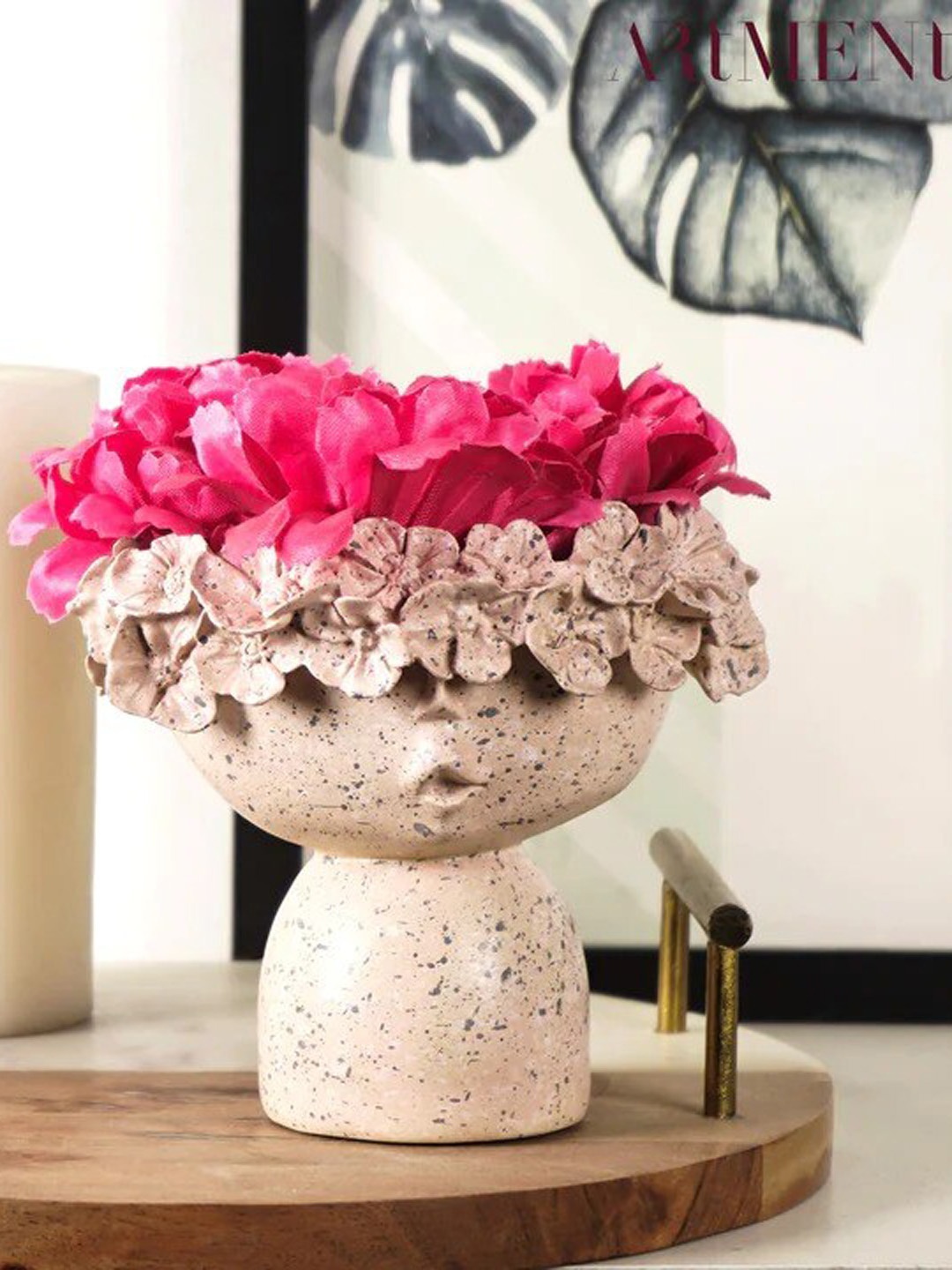 

THE ARTMENT Pink Faces Table Planters