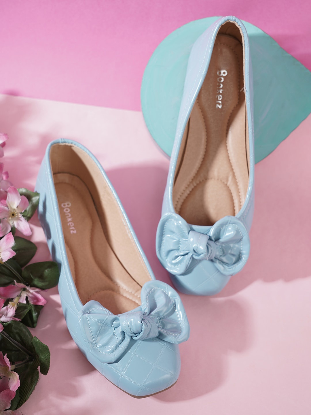 

Bonkerz Women Ballerinas With Bows, Blue