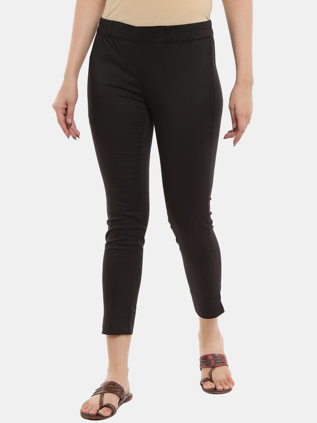 

V-Mart Women Ankle Length Leggings, Black