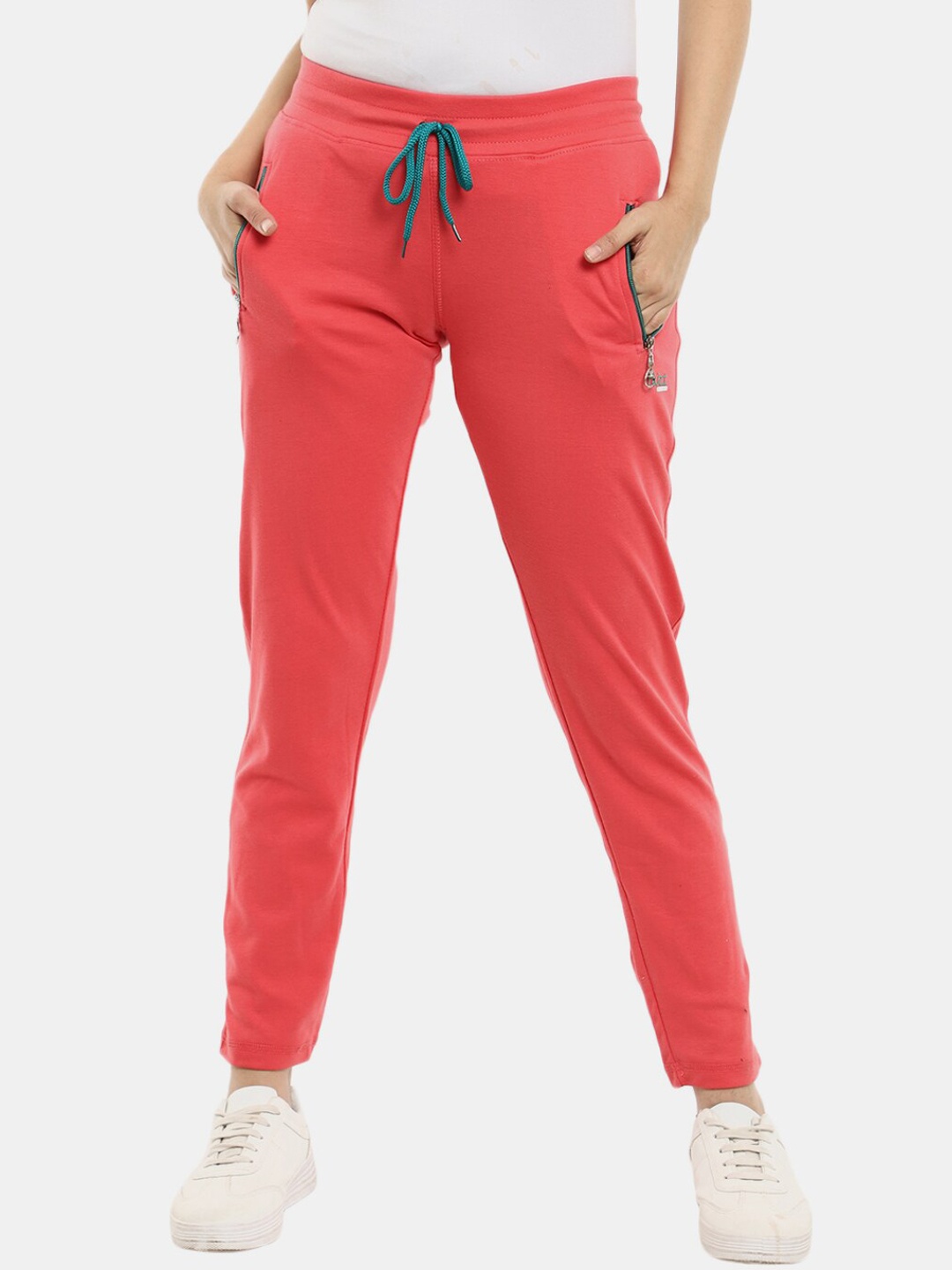 

V-Mart Women Interlock Track Pants, Peach