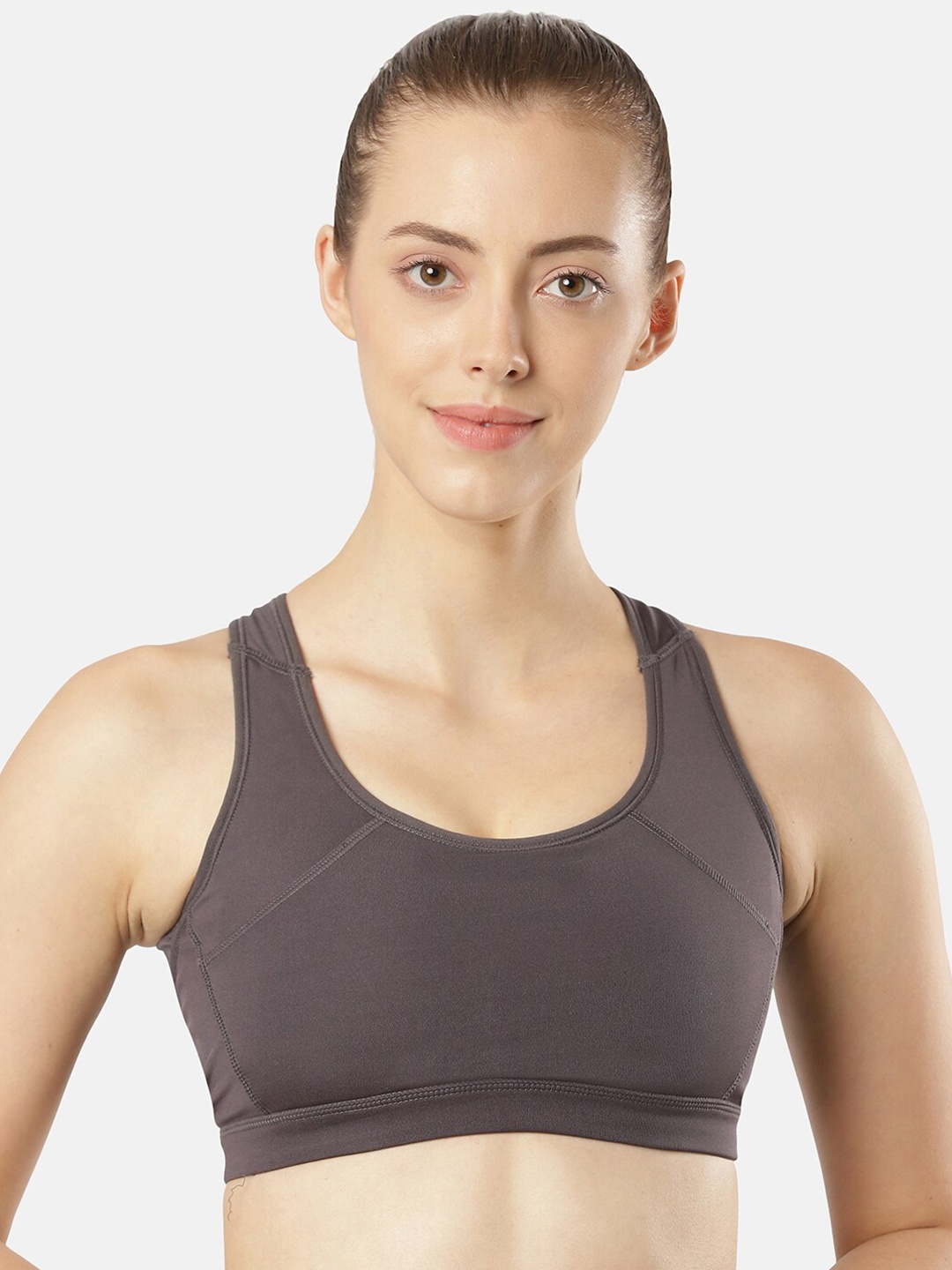 

Jockey Underwired Lightly Padded Anti Microbial Microfiber Bra, Grey