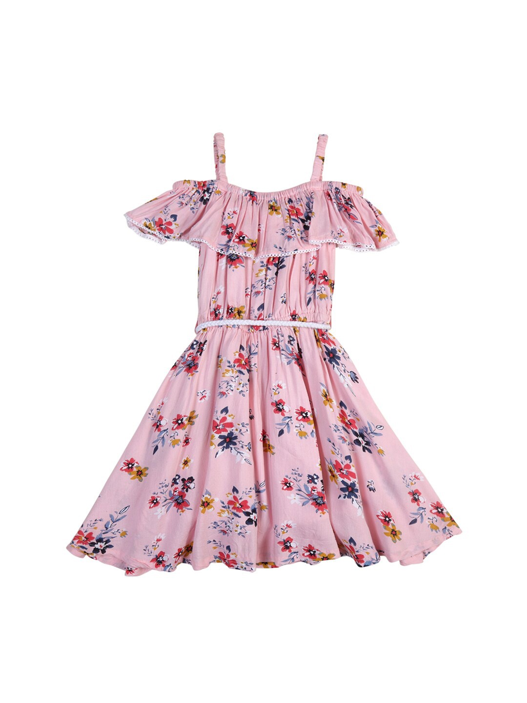 

Gini and Jony Girls Floral Cotton Dress, Pink