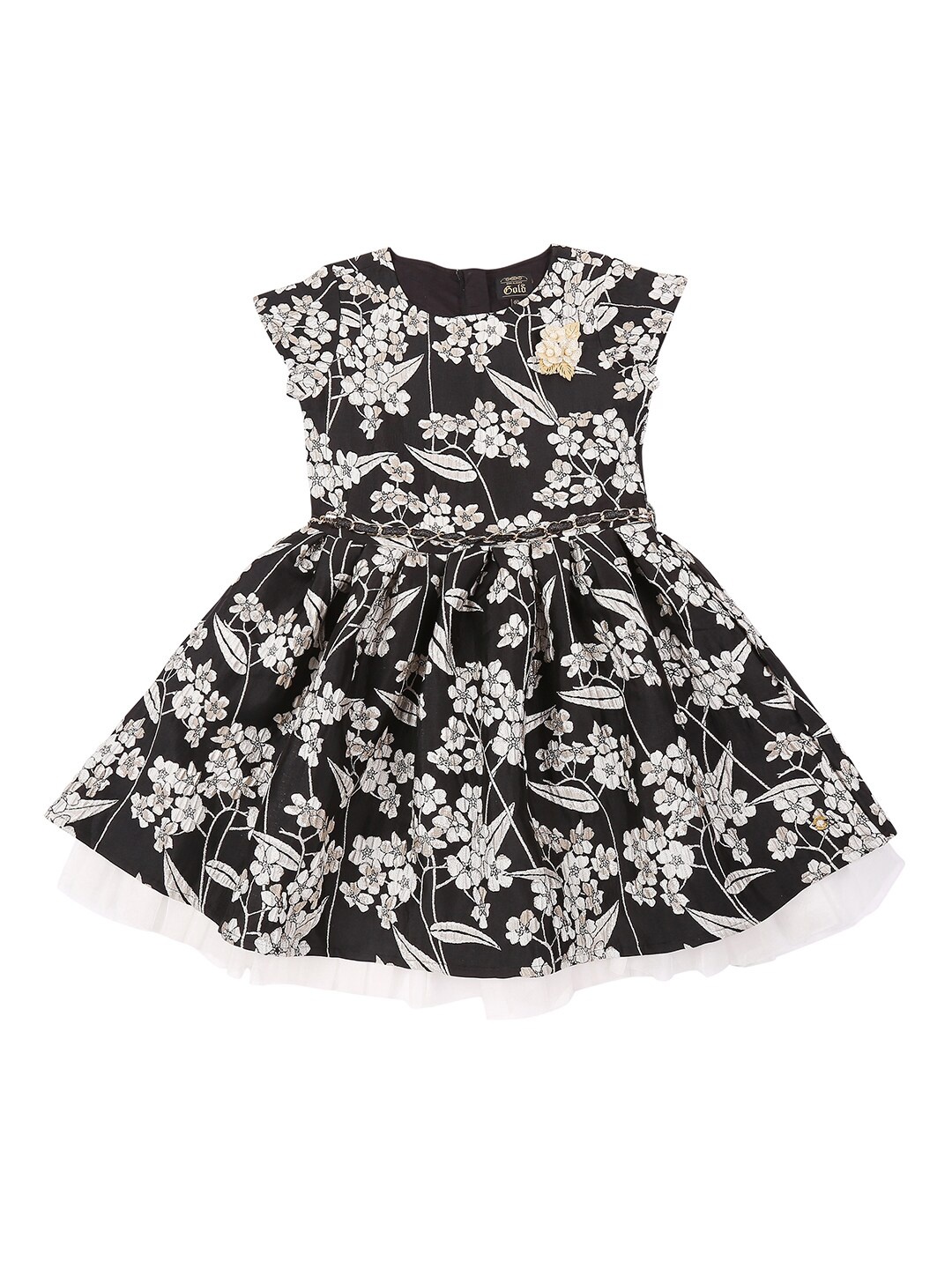 

Gini and Jony Girls Floral Dress, Black