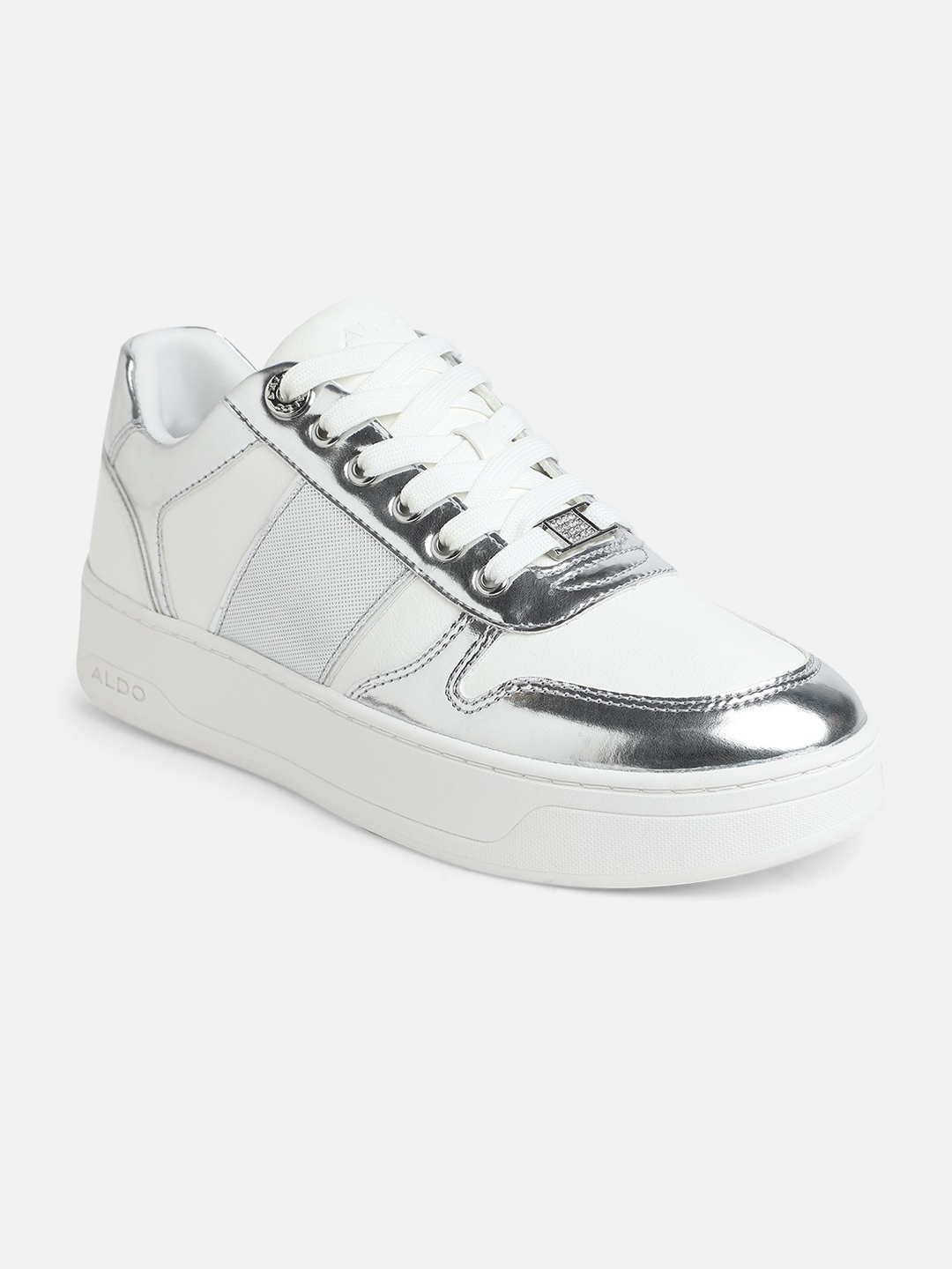 

ALDO Women Colourblocked Sneakers, Silver