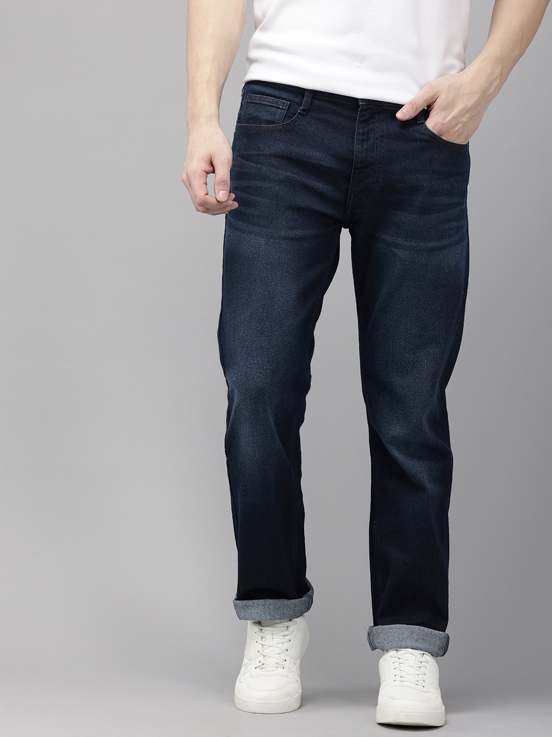 

Pepe Jeans Men Straight Fit Stretchable Jeans, Blue