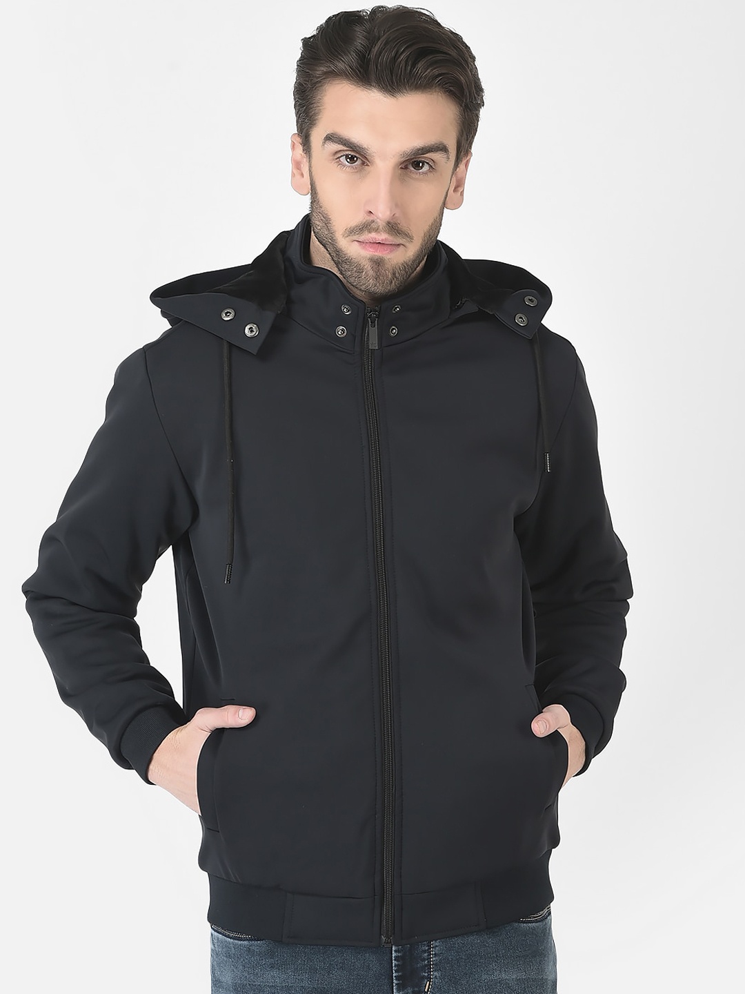 

Crimsoune Club Men Padded Hood Jacket, Navy blue