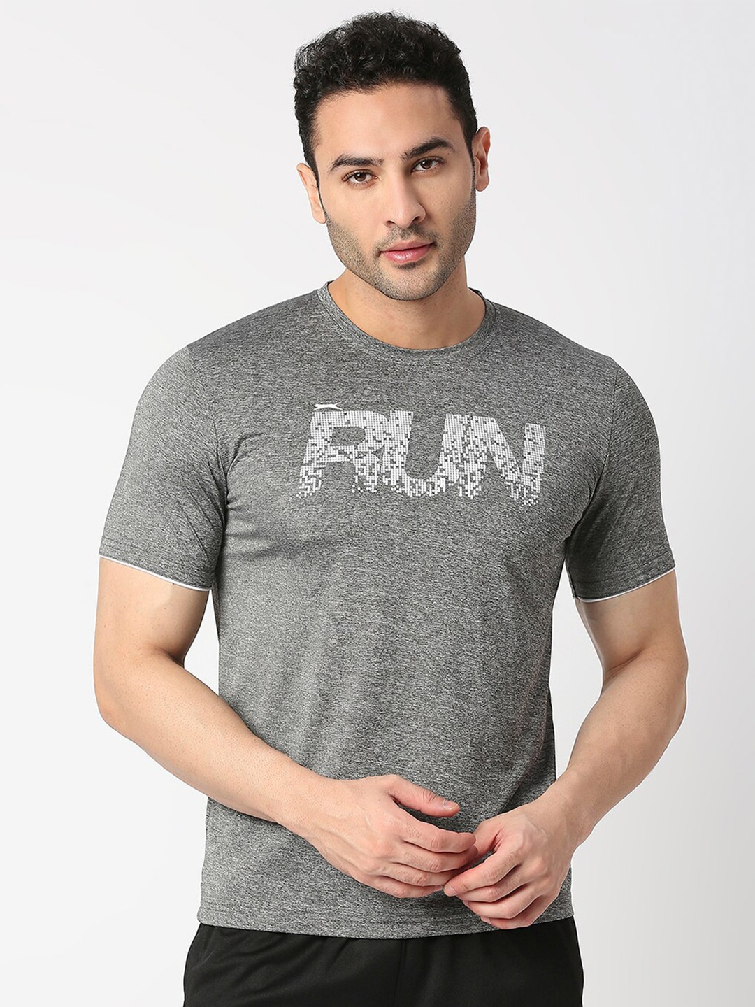

Black Panther Men Typography Printed Slim Fit T-shirt, Grey
