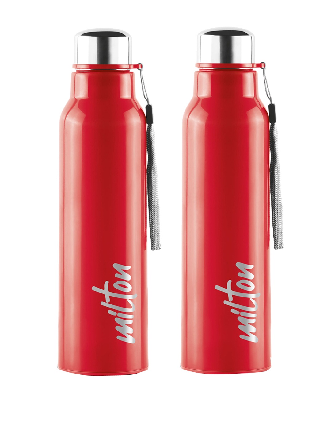 

Milton Steel Fit 900 Red Set Of 2 Leak Proof Stainless Steel Water Bottle 630ML