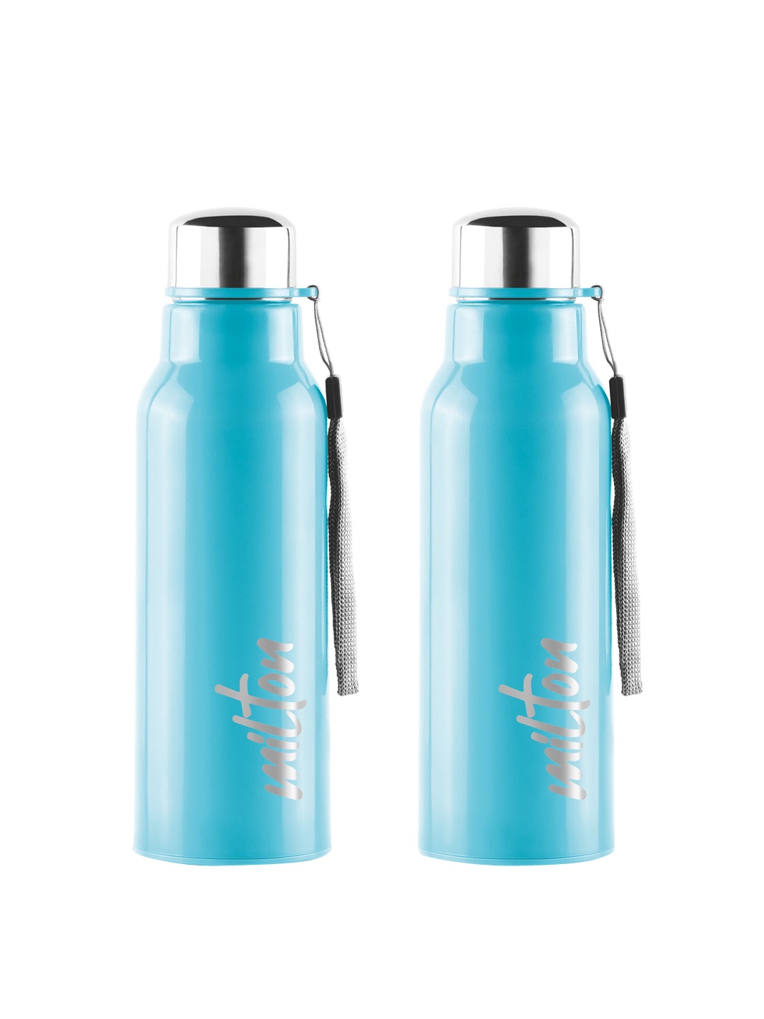 

Milton Steel Fit 600 Set Of 2 Light Blue Stainless Steel Water Bottle 520 ml Each