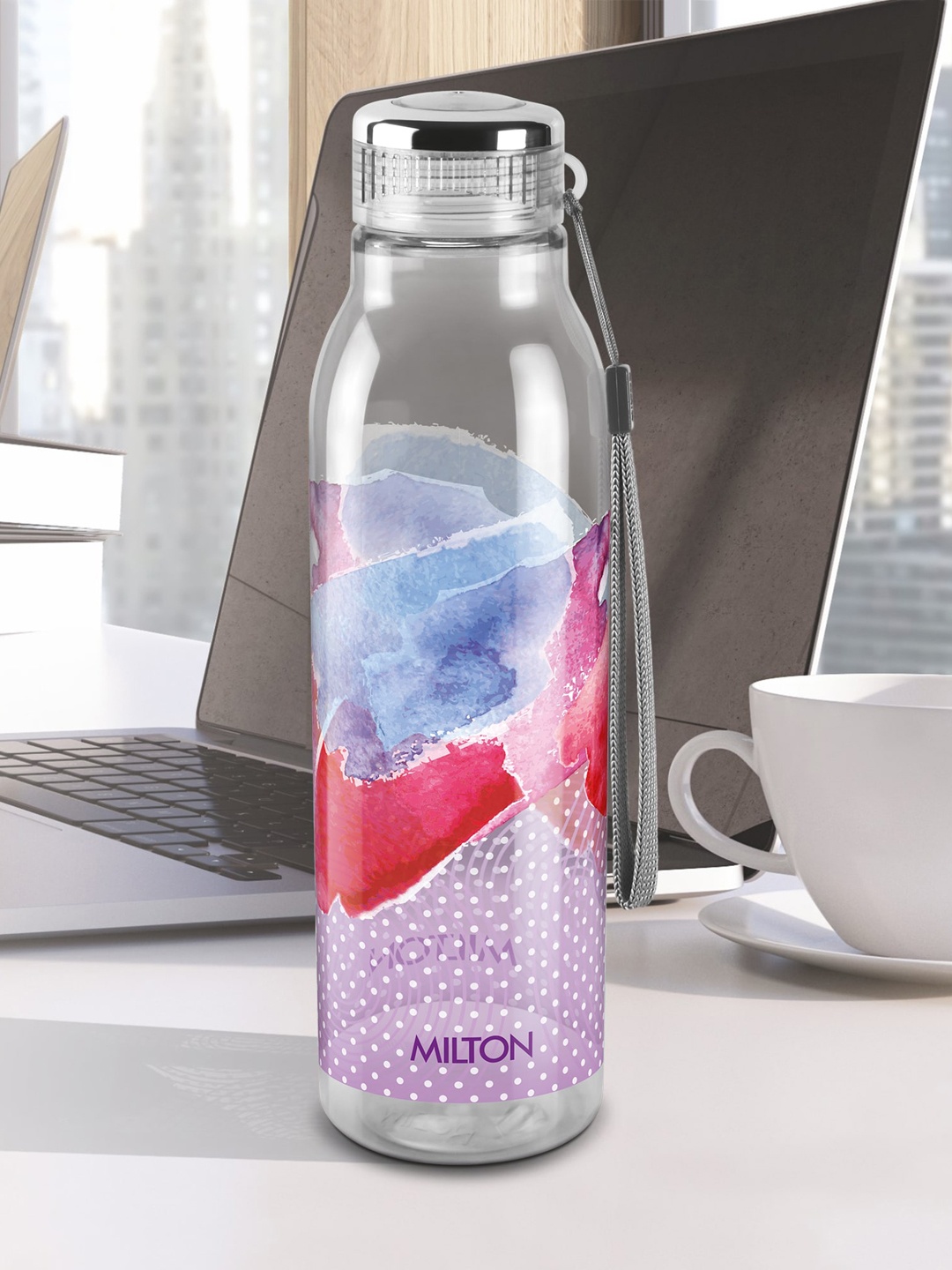 

Milton Helix 1000 Set Of 2 Purple Pet Water Bottle 1 L Each