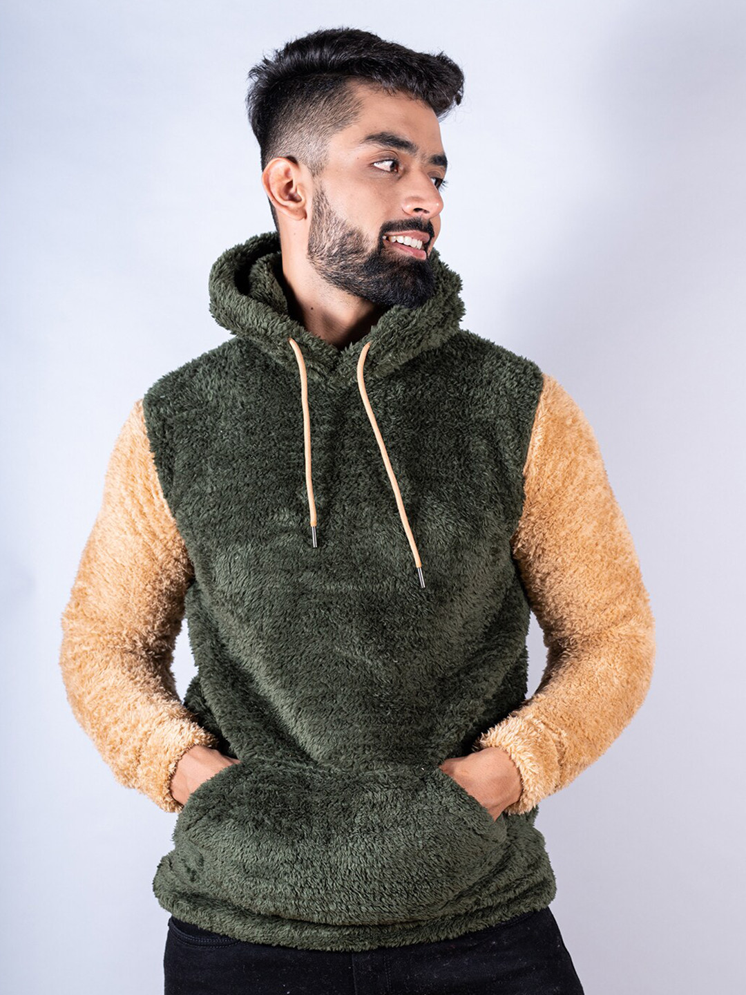 

Tistabene Men Hood Sweatshirt, Green