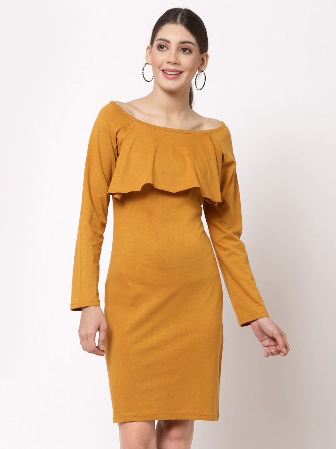 

aayu Sheath Dress, Mustard