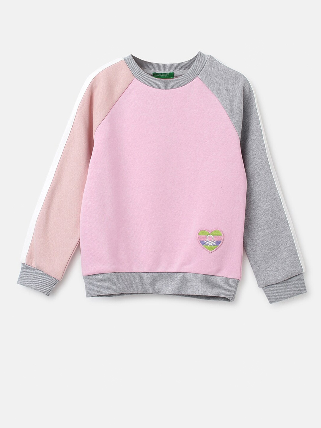 

United Colors of Benetton Girls Sweatshirt, Pink