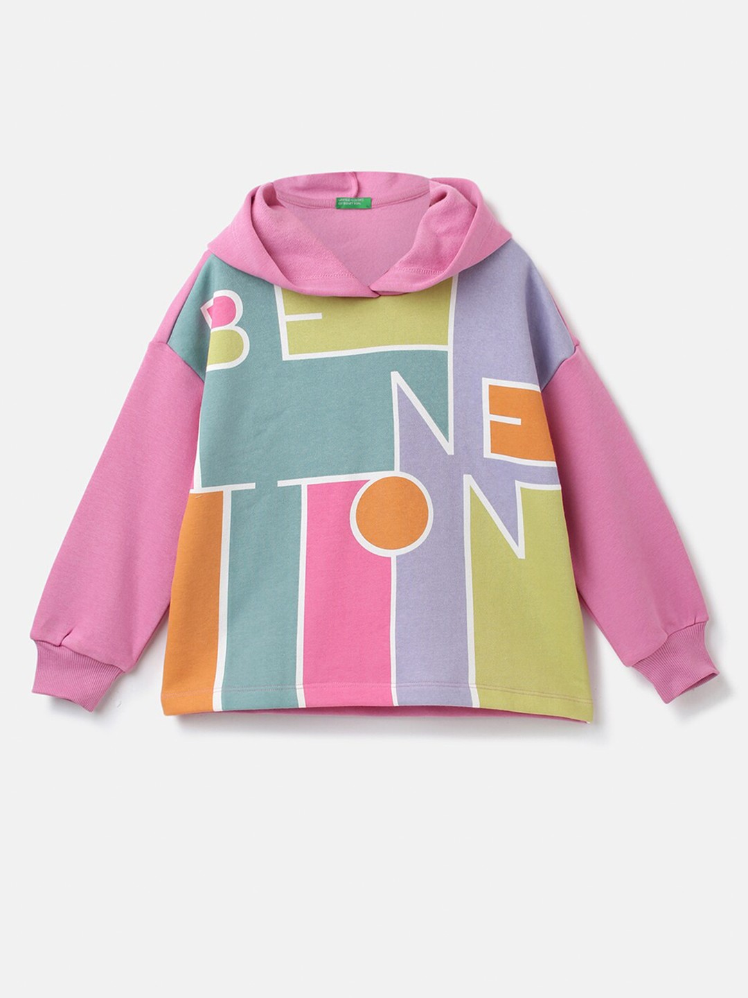 

United Colors of Benetton Girls Printed Sweatshirt, Pink