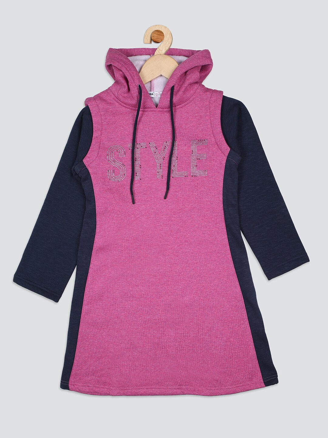 

Nins Moda Girls A-Line Dress, Pink