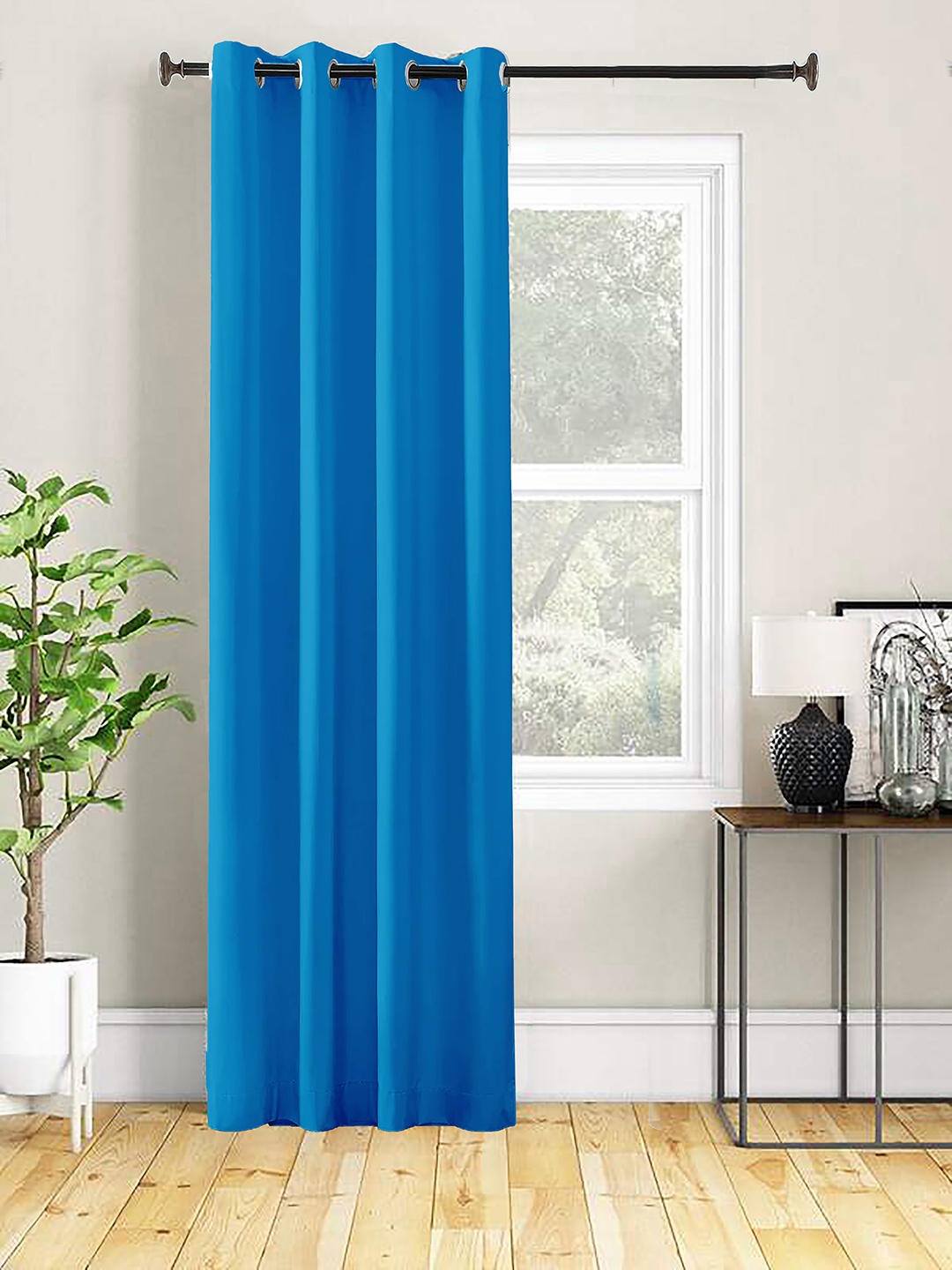 

AEROHAVEN Blue Room Darkening Long Door Curtain