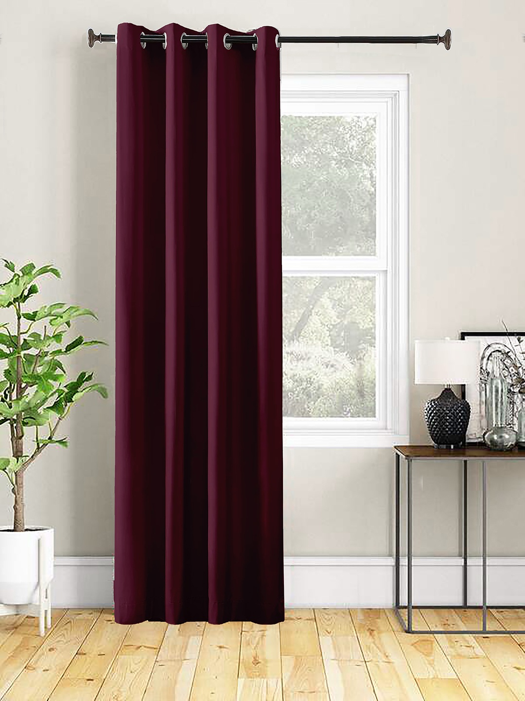 

AEROHAVEN Purple Room Darkening Long Door Curtain