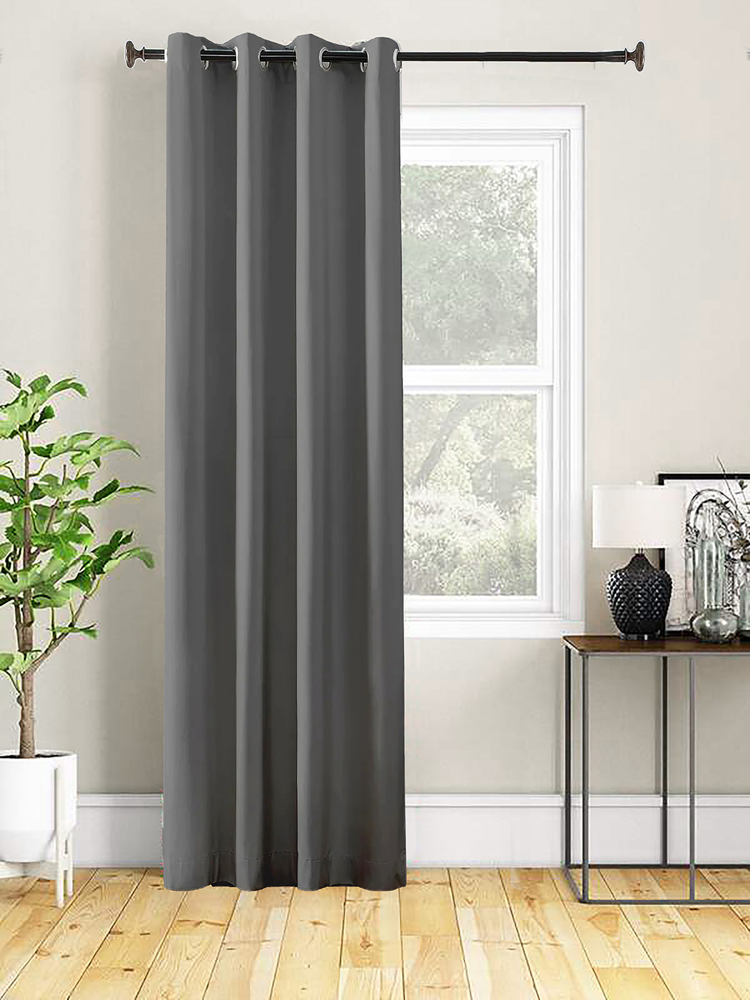 

AEROHAVEN Grey Black Out Long Door Curtain