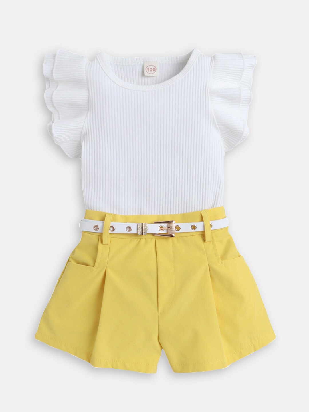 

Hopscotch Girls Top with Shorts, Yellow