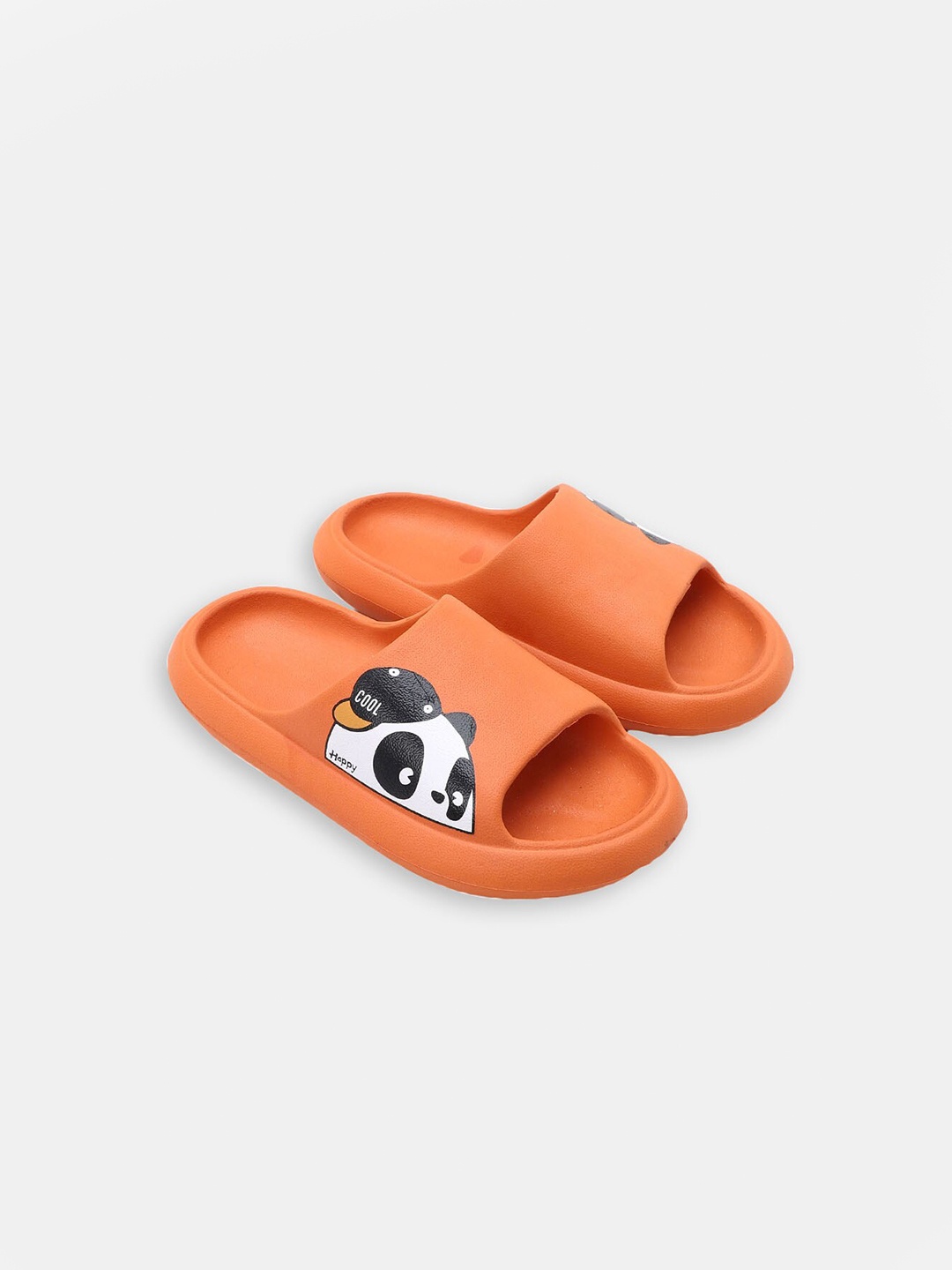 

Hopscotch Kids Printed Rubber Thong Flip-Flops, Orange