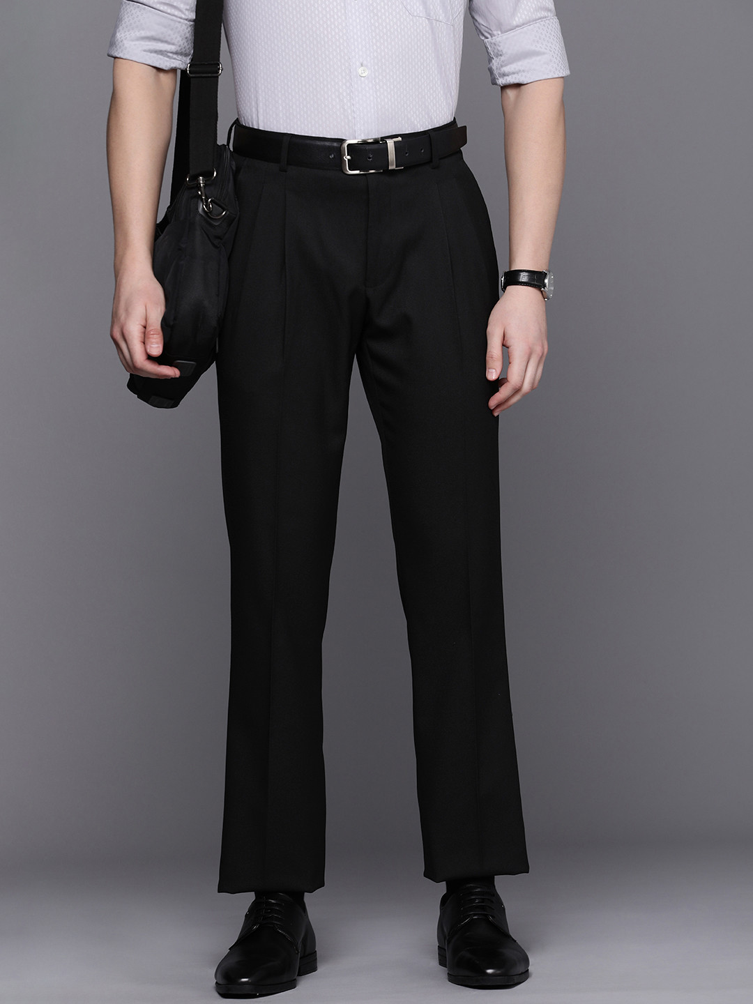 

Louis Philippe Men Black Trousers