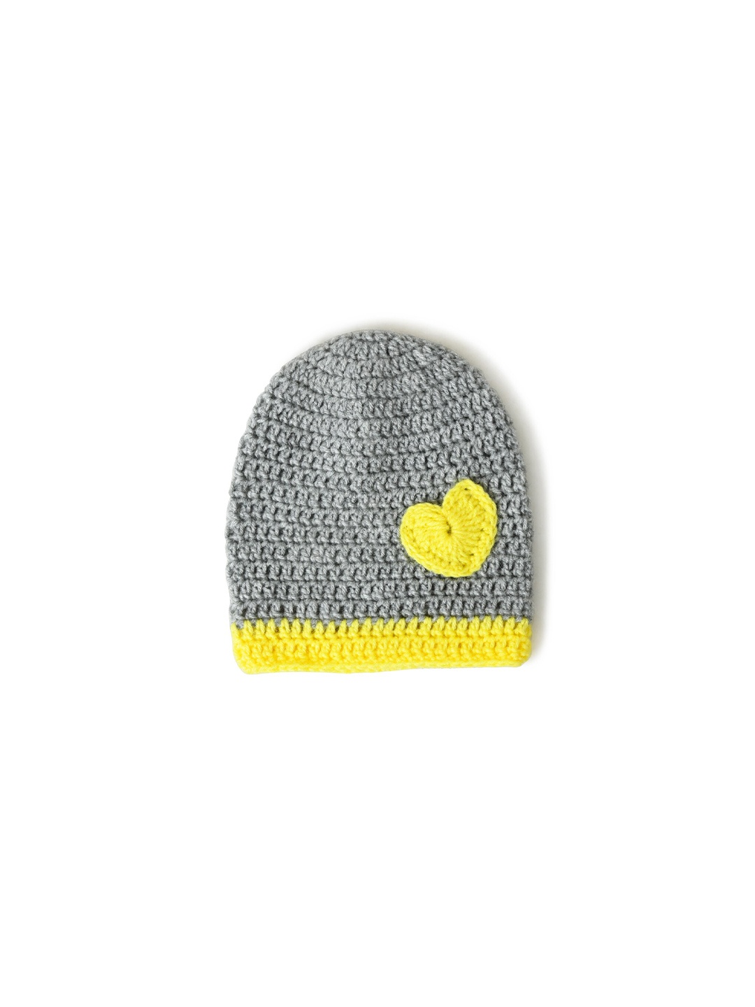 

FUNKRAFTS Kids Self Design Wool Winter Beanie, Grey