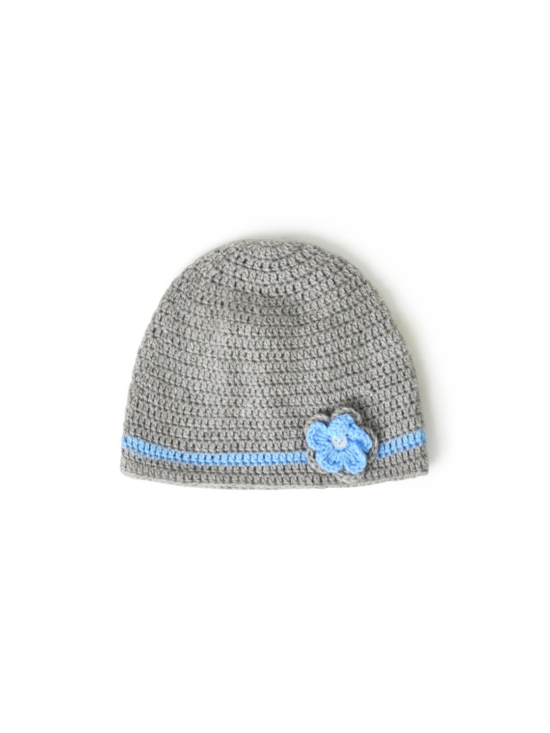 

FUNKRAFTS Girls Self Design Wool Beanie, Grey