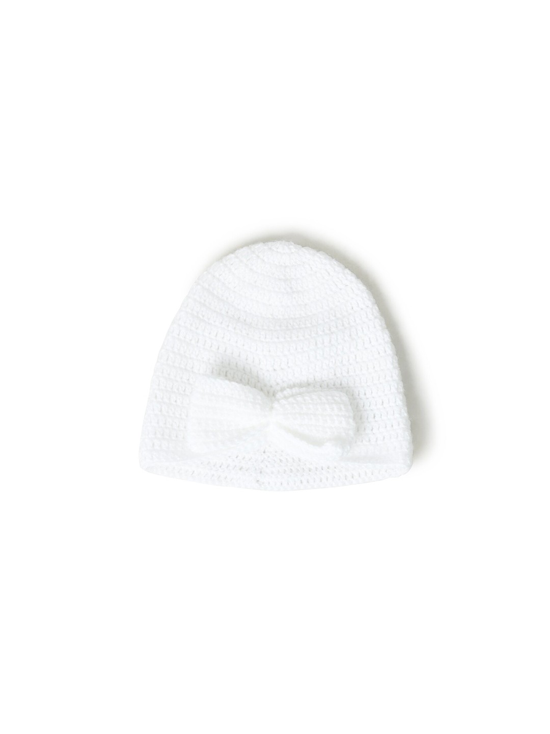 

FUNKRAFTS Girls Self Design Wool Winter Beanie, White