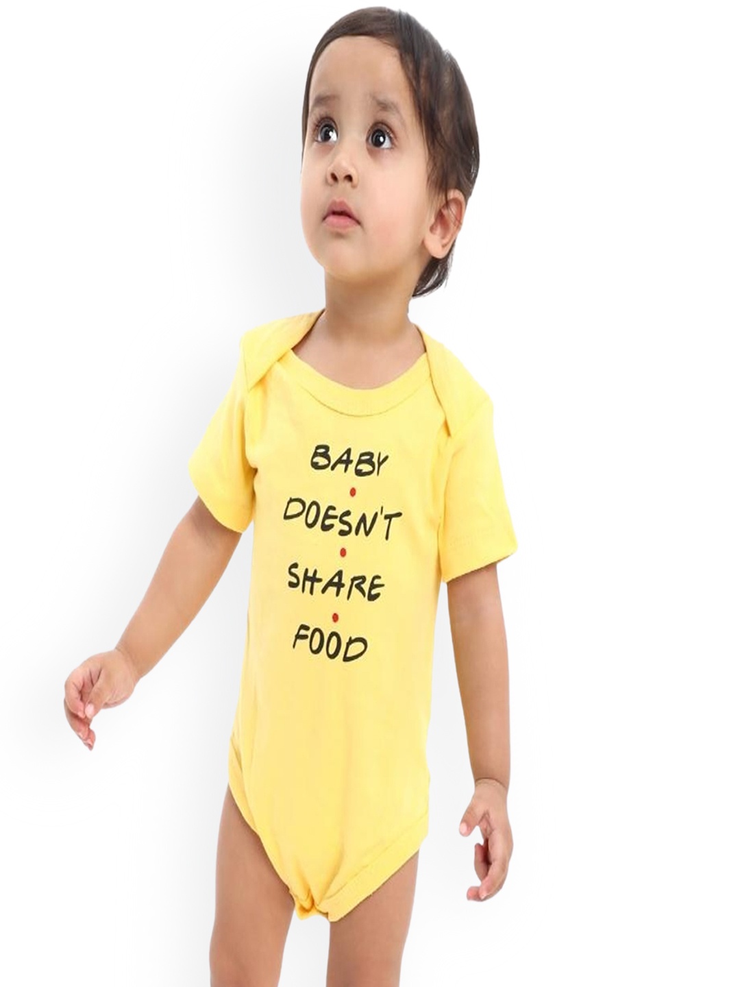 

MA Baby Infant Boys Printed Pure Cotton Bodysuit, Yellow