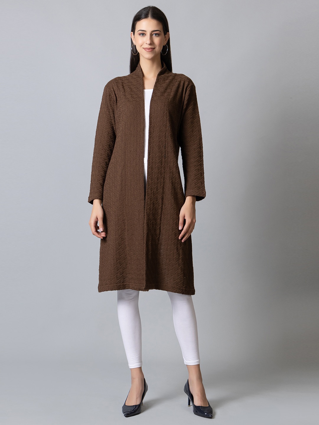 

KEIKO Women Acrylic Shrug, Brown