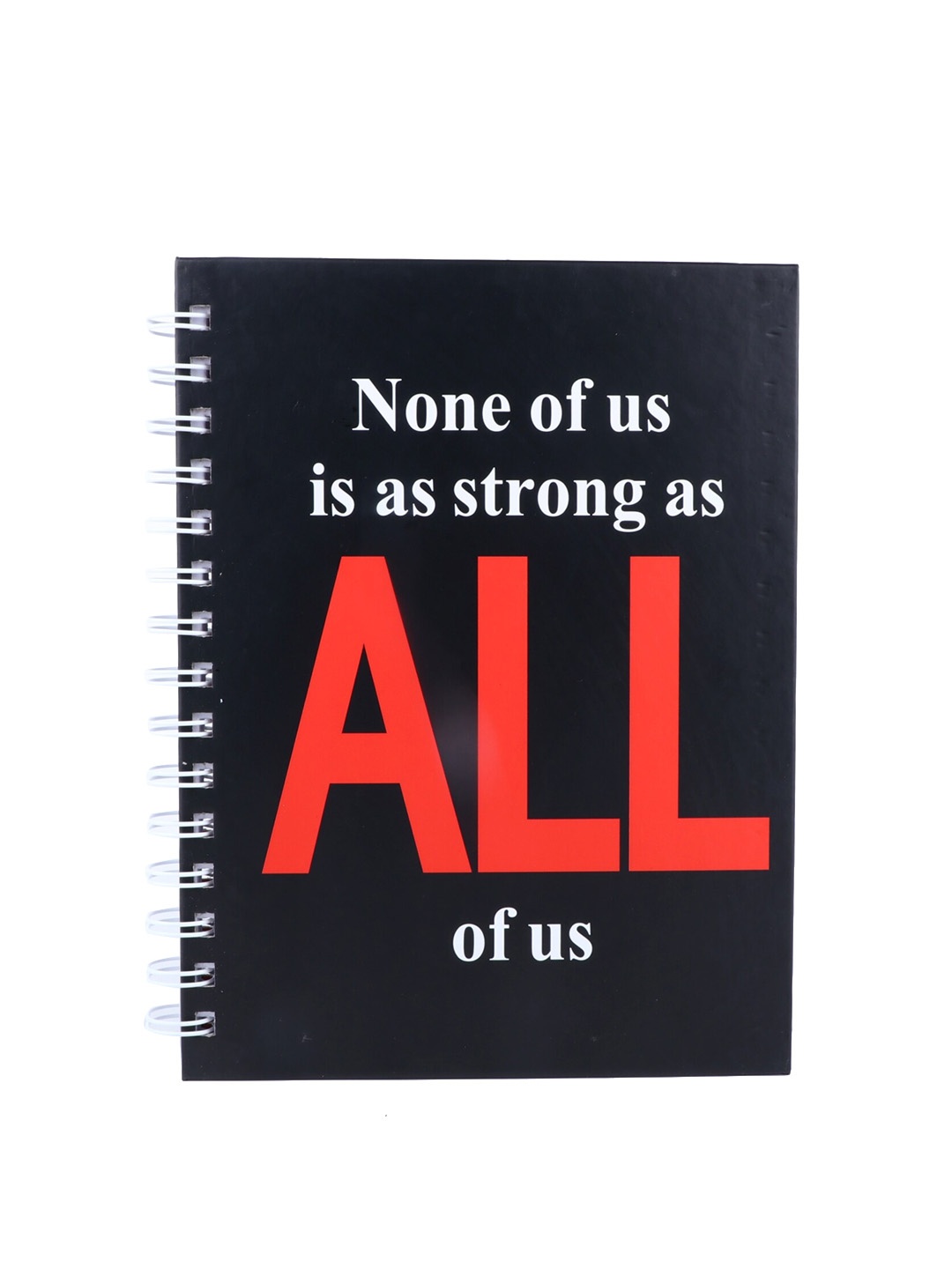 

Archies Typography Printed A5 Notebook, Black
