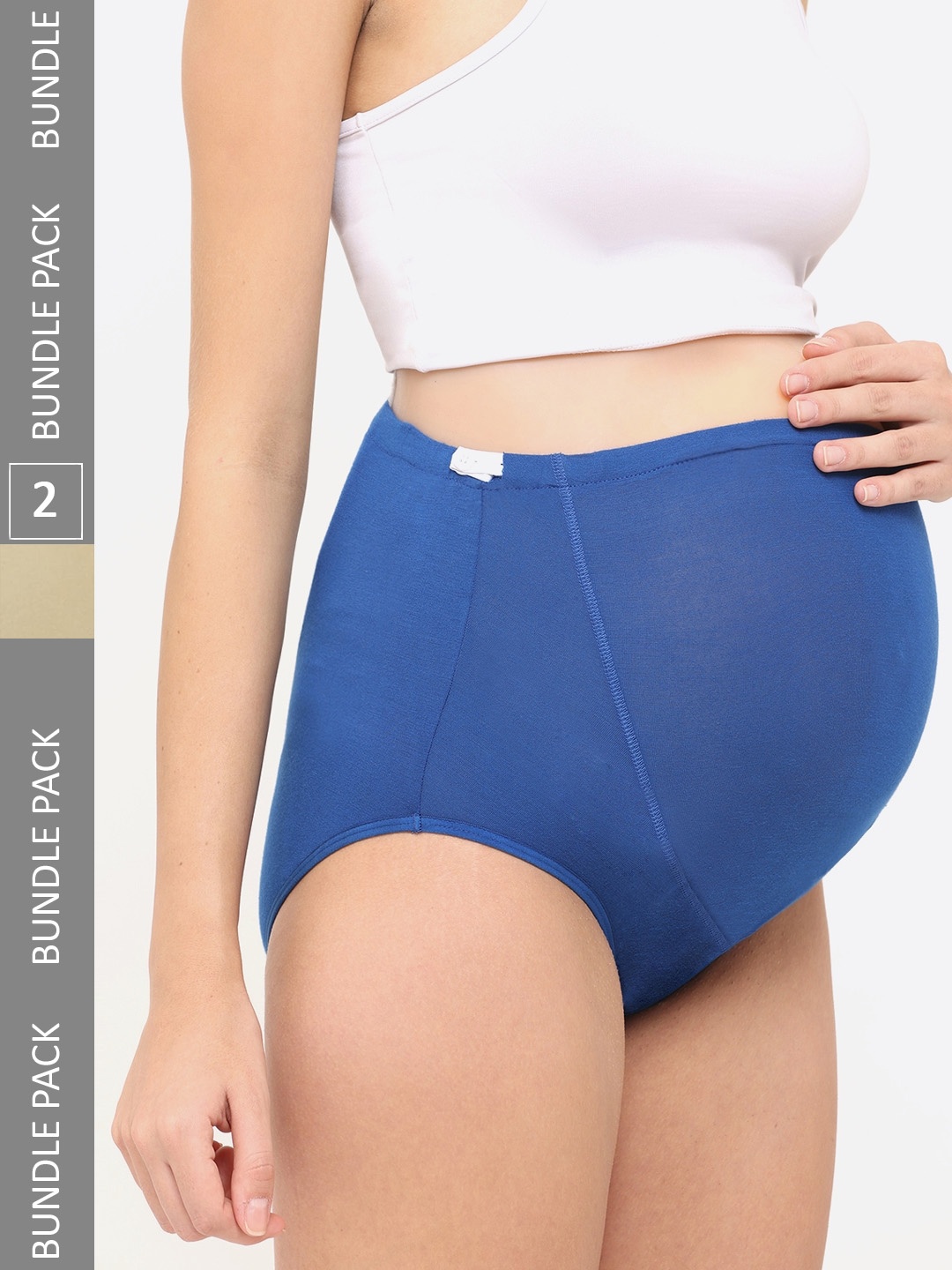 

Mylo Pack Of 2 Maternity Briefs, Blue