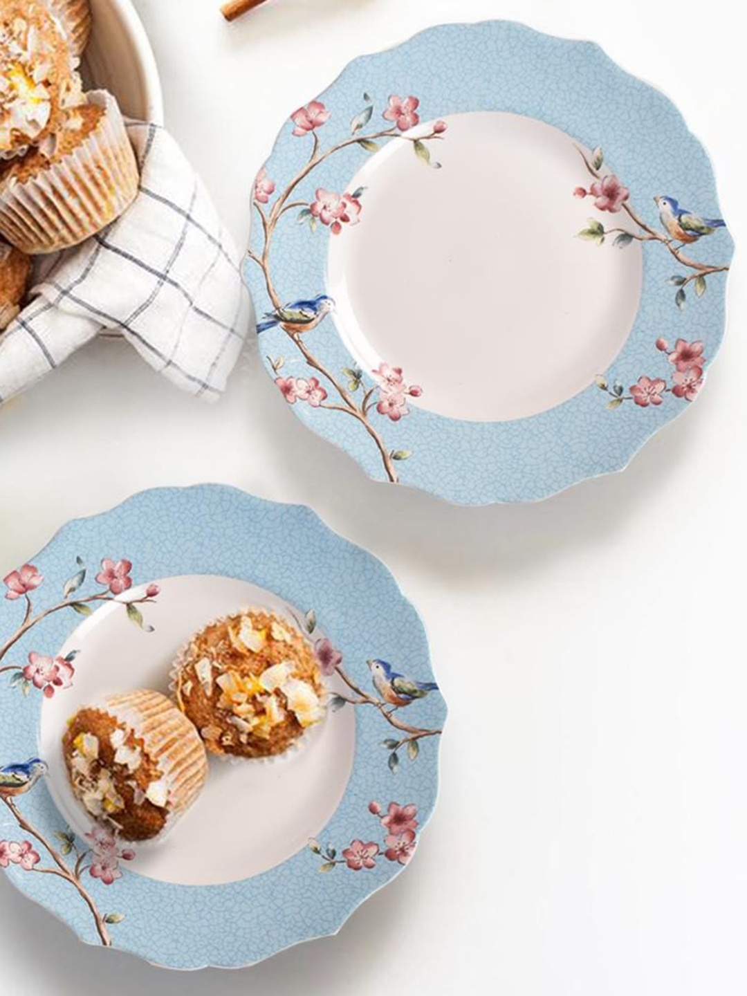 

THE ARTMENT Azure Ixora Blue Dinner Plate