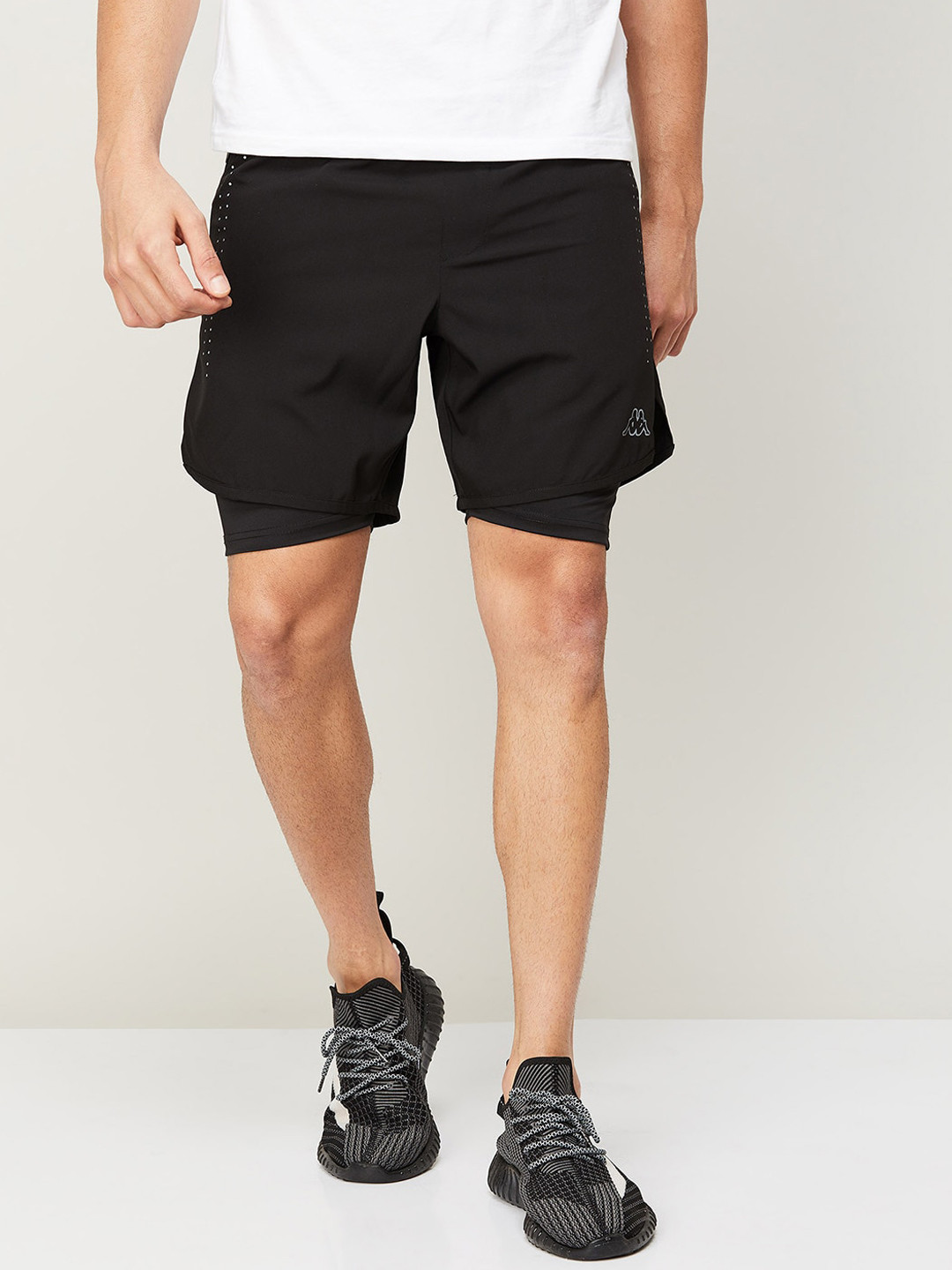 

Kappa Men Training or Gym Sports Shorts, Black