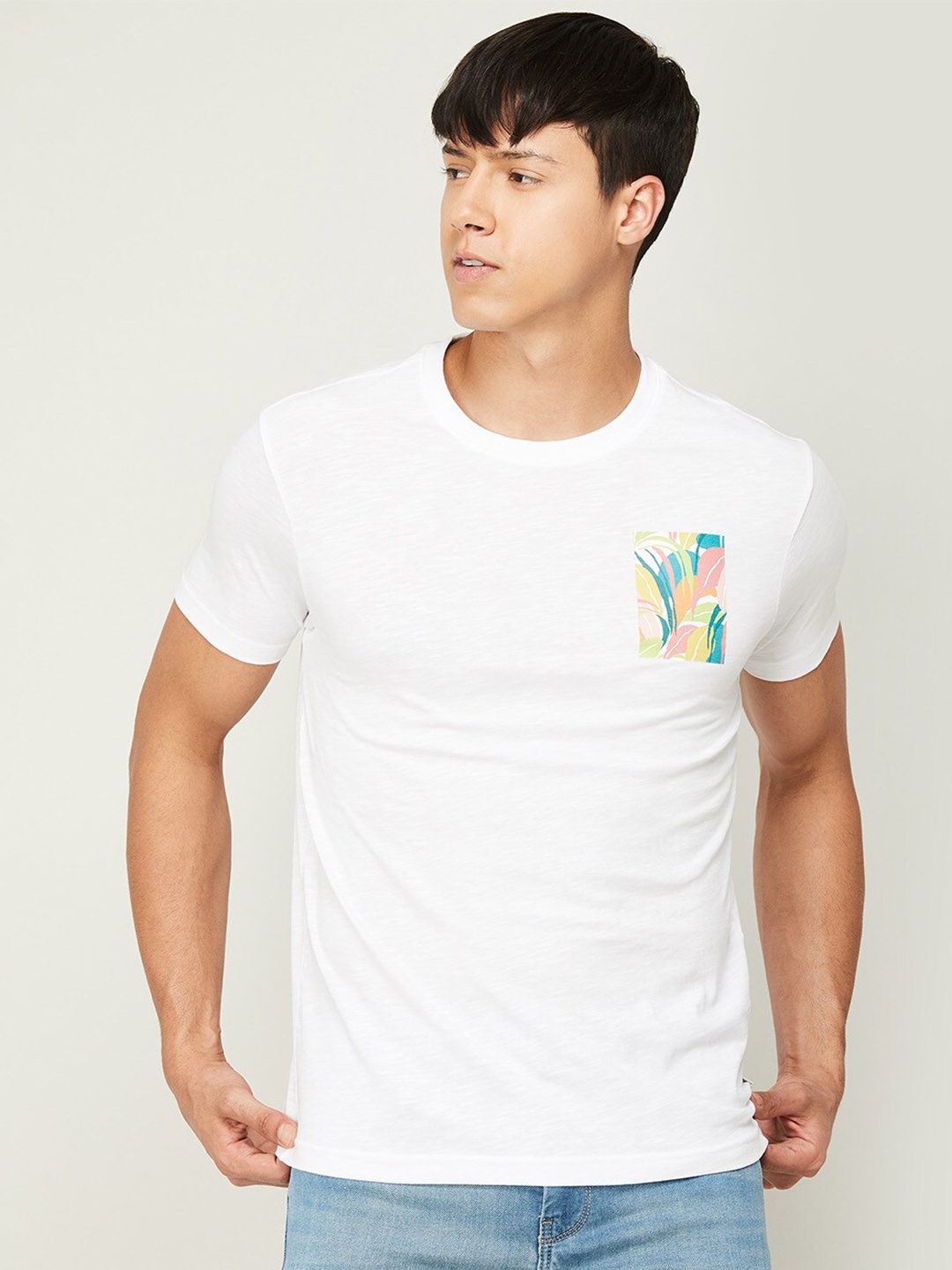 

Denimize by Fame Forever Men T-shirt, White